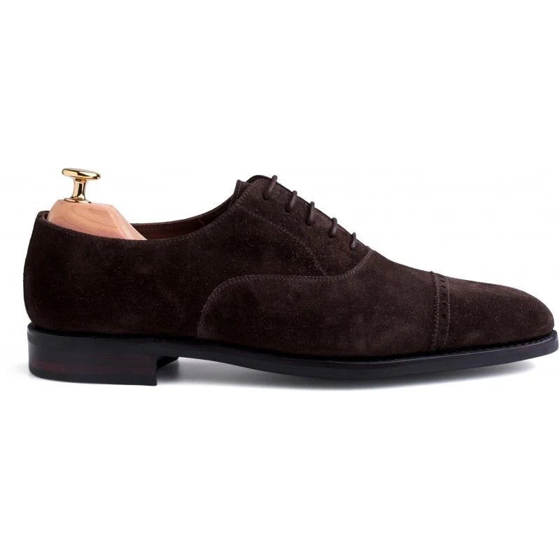 Oxford Designer Dress Beste Herenschoenen Bruiloft Zakelijke Stijl Herenschoen Luxe Lederen Handgemaakte Schoenen Voor Heren - Donkerbruin