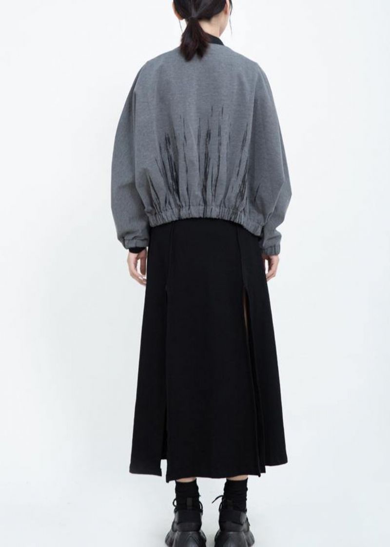 Elegante Casual Winterjas Patchwork Jassen Rode Korte Overjas Met Capuchon - Zwart