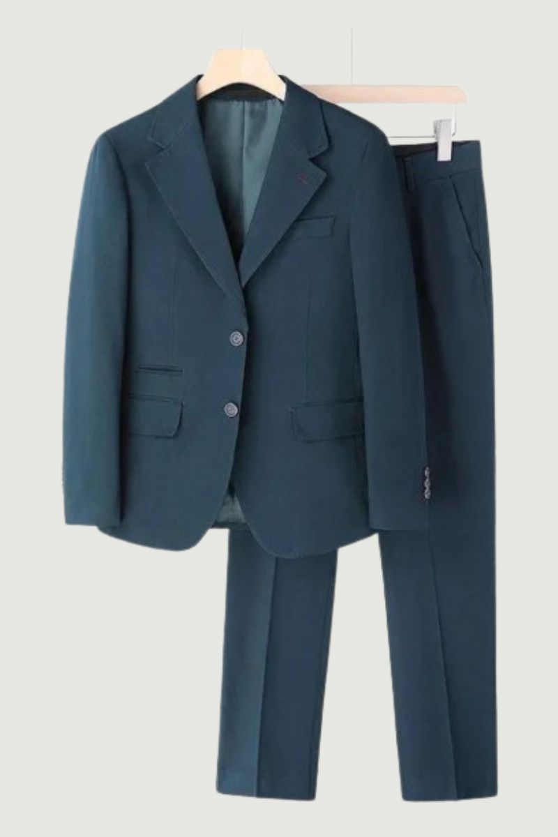 Pak Slim Fit Trouwpak Voor Heren Elegant Herenpak Tweedelig Casual Pak Formeel