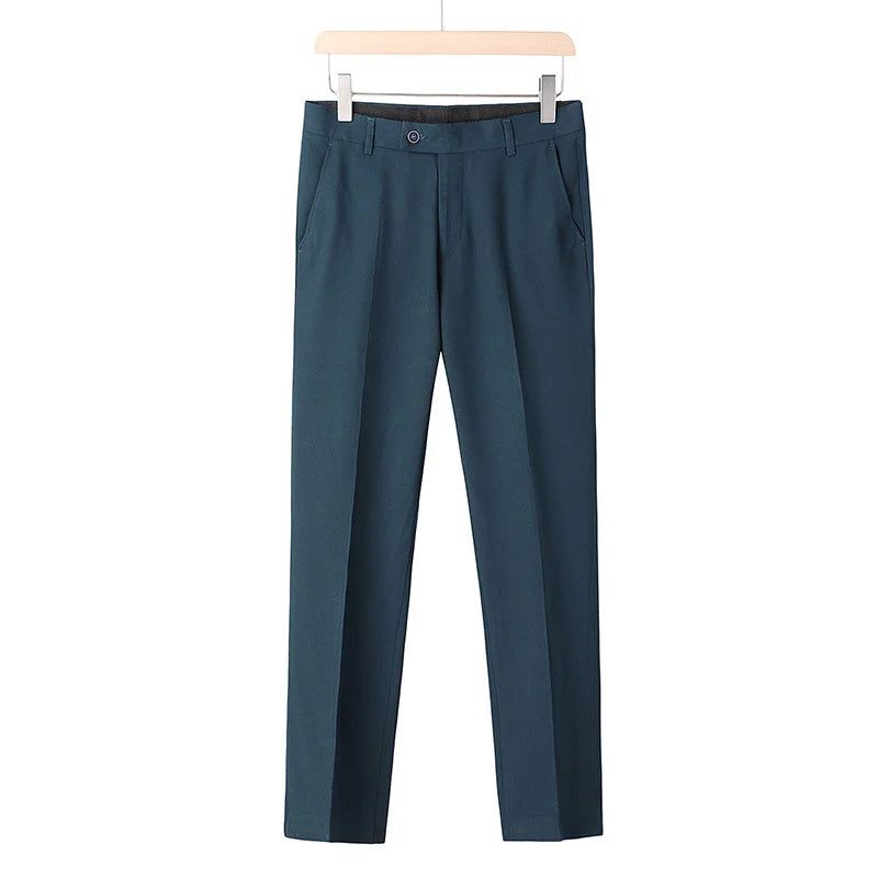 Pak Slim Fit Trouwpak Voor Heren Elegant Herenpak Tweedelig Casual Pak Formeel - Blauw