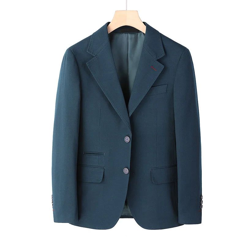 Pak Slim Fit Trouwpak Voor Heren Elegant Herenpak Tweedelig Casual Pak Formeel - Blauw