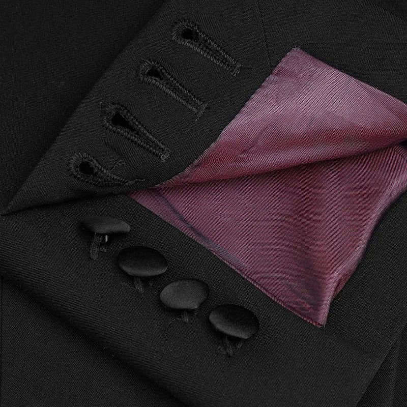 Trouwpak Voor Mannen Bruidegom Jurk Formele Zakenman Zwarte Pakken Set Blazer Vest Broek Slanke Stijl - Blazerbroek