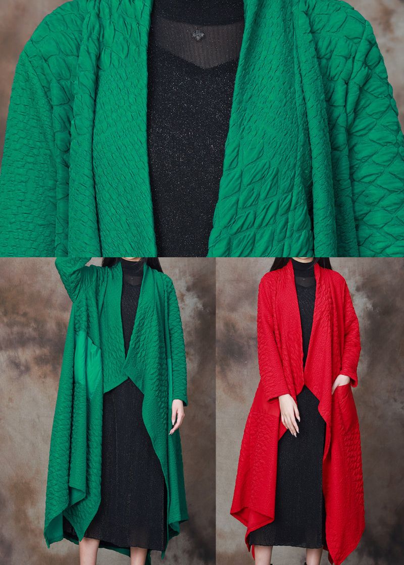 Dames Groen Asymmetrisch Patchwork Katoenen Vest Lente - Dames cardigans