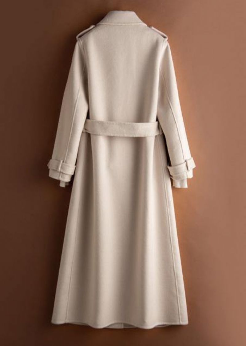 Frans Beige Modekleding Voor Dames Kledingkasten Revers Stropdas Taillejas - Beige