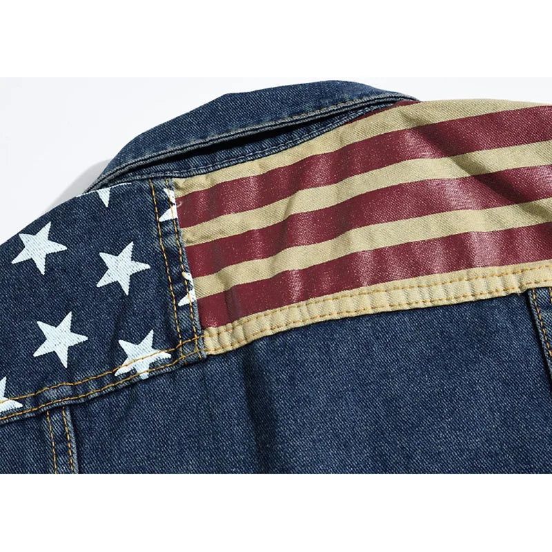 Heren Denim Vest Mannelijk Mouwloos Jasje Retro Streetwear Casual Herenvest - Blauw