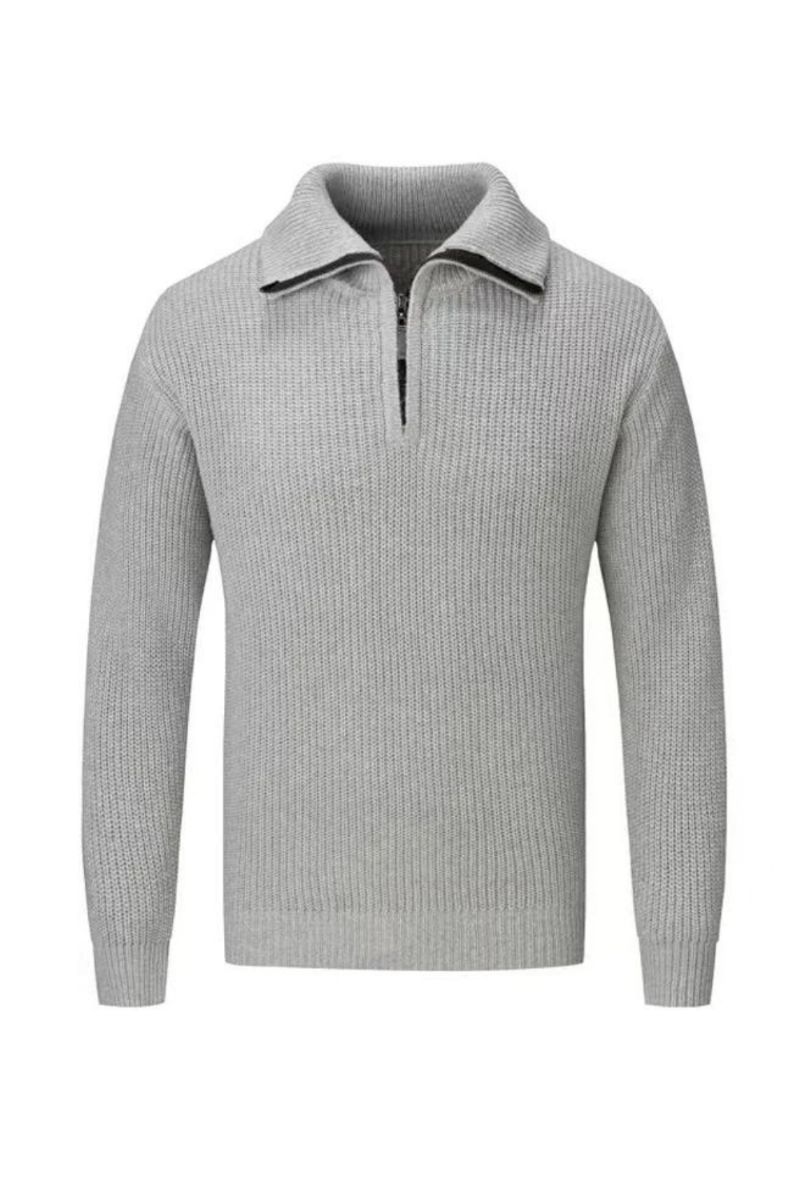 Herfst Winter Gebreide Polo's Heren Trui Tees Tops Slim Fit