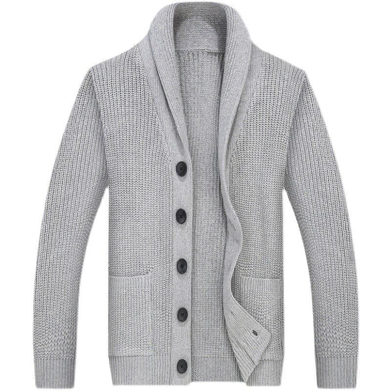 Herfst Wollen Casual Truijas Heren Trui - Zwart