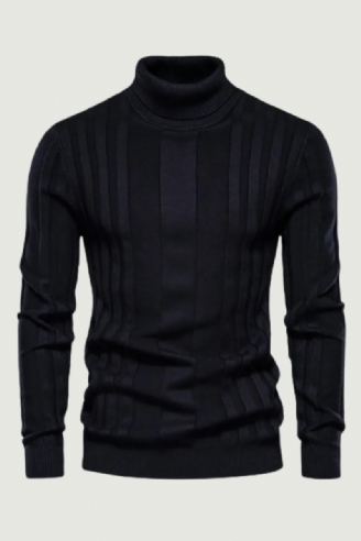 Truien Coltrui Heren Casual Basic Solid Warm Gestreepte Trui Wintertruien Man