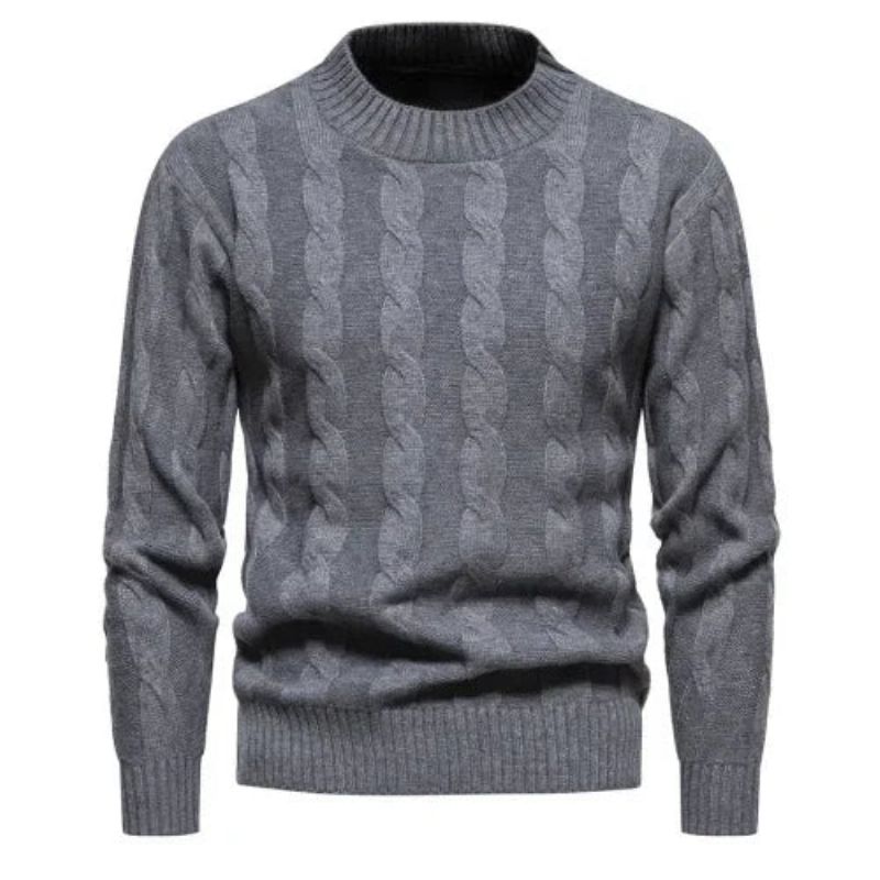 Truien Kleding Winter Vintage Trui Herenjassen Effen Gestreepte Heren Coltrui Herfst - Zwart